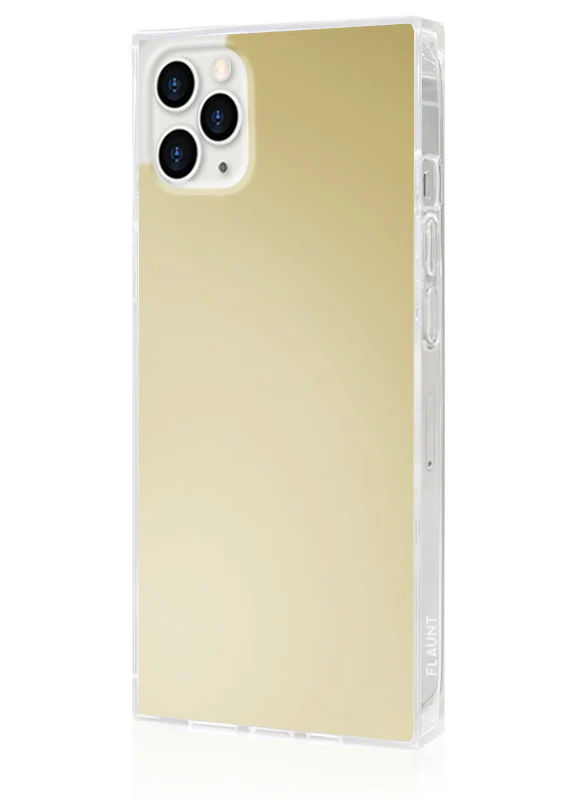 SQUARE® Metallic Gold Mirror iPhone Case - Image 10