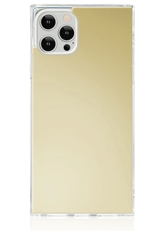 SQUARE® Metallic Gold Mirror iPhone Case - Image 11