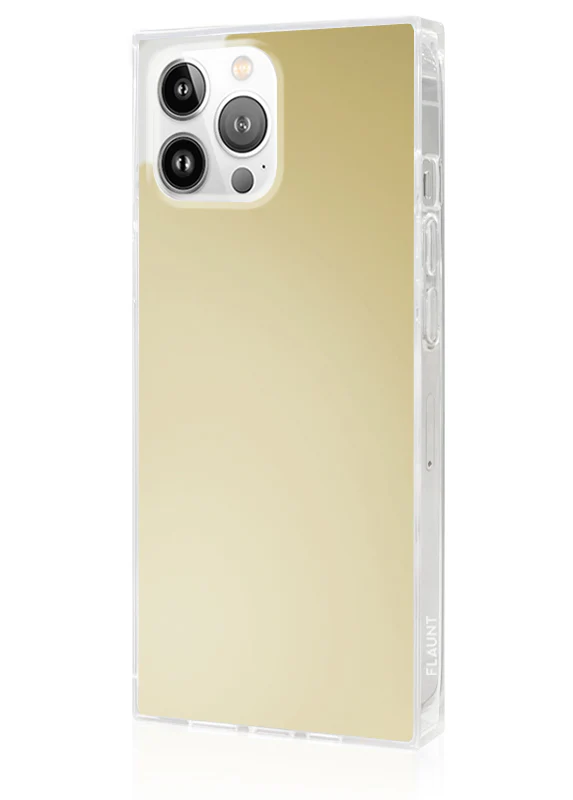 SQUARE® Metallic Gold Mirror iPhone Case - Image 16
