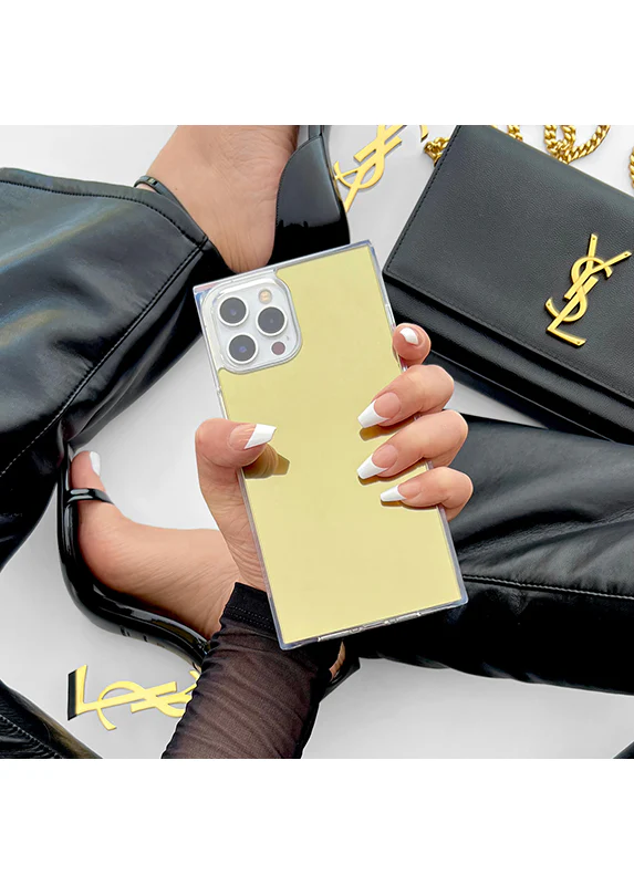 SQUARE® Metallic Gold Mirror iPhone Case - Image 28