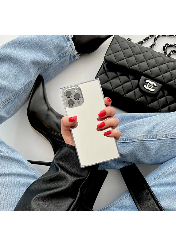 SQUARE® Metallic Silver Mirror Galaxy Case - Image 30
