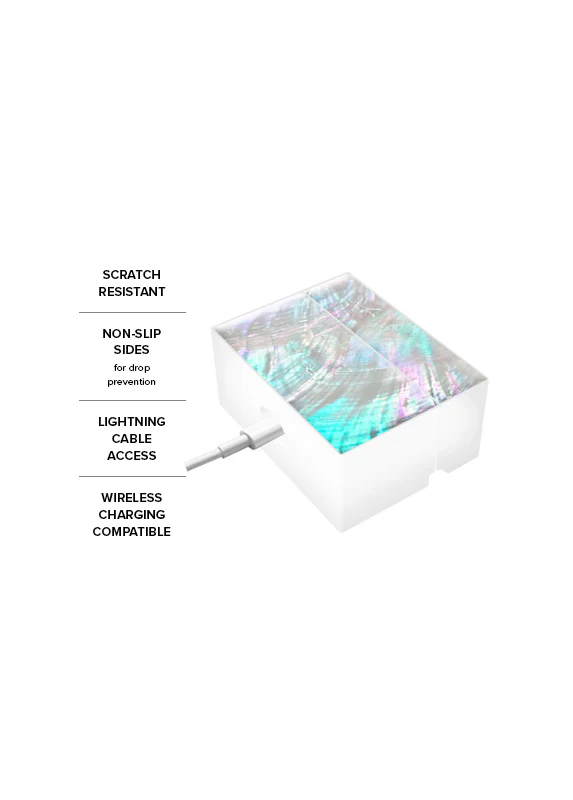 SQUARE® Mother of Pearl AirPods Case - Image 14