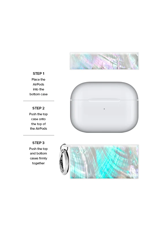 SQUARE® Mother of Pearl AirPods Case - Image 5