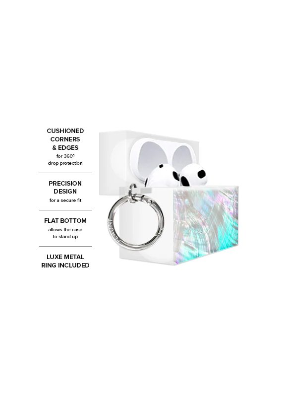 SQUARE® Mother of Pearl AirPods Case - Image 8