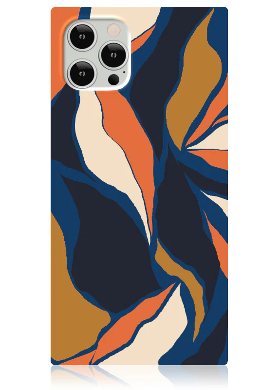 SQUARE® Navy Blossom iPhone Case - Image 3