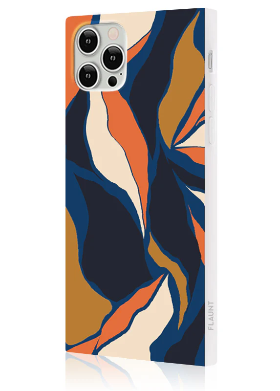 SQUARE® Navy Blossom iPhone Case - Image 4