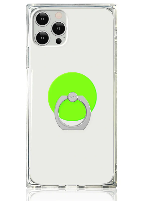 Neon Green Adhesive Phone Ring Stand - Image 2