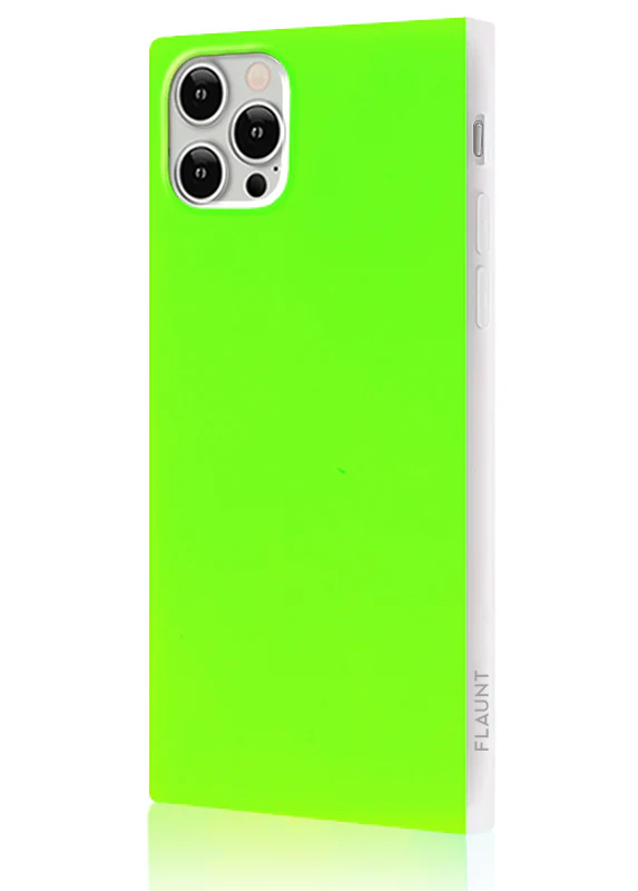 SQUARE® Neon Green iPhone Case - Image 4