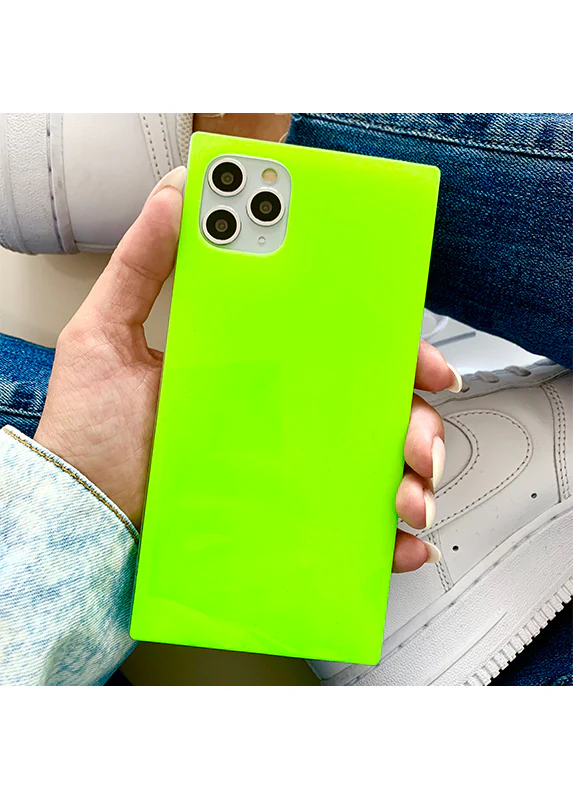 SQUARE® Neon Green iPhone Case - Image 42