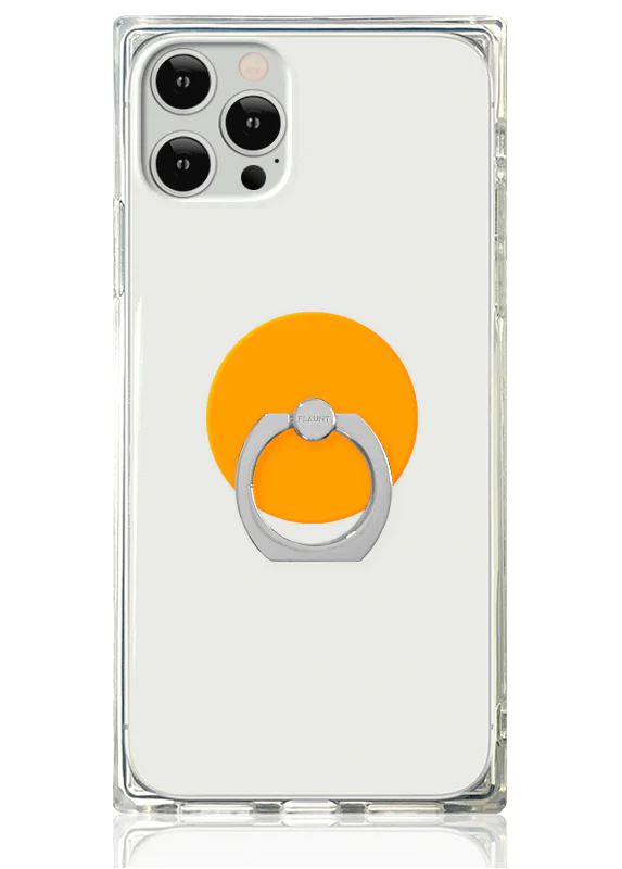 Neon Orange Adhesive Phone Ring Stand - Image 2