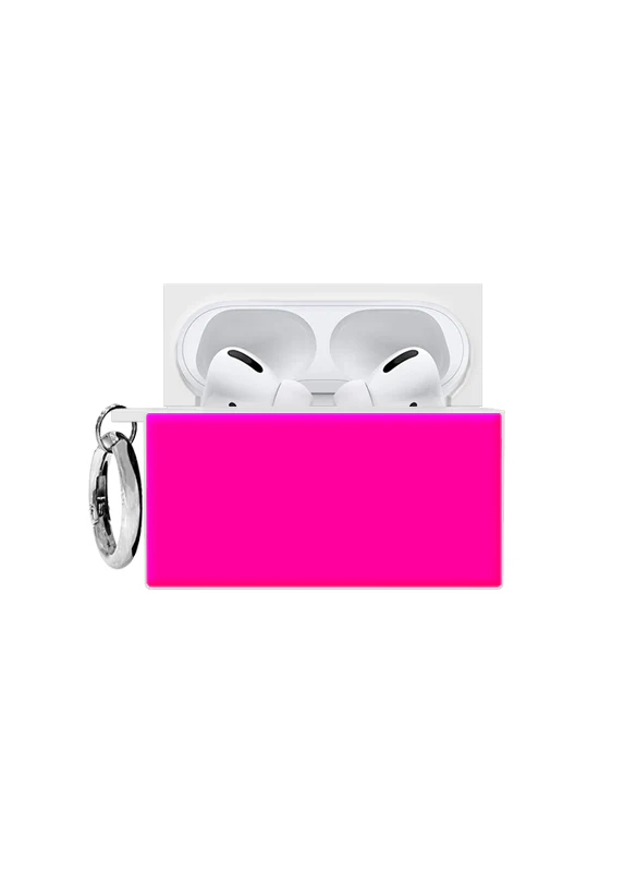 SQUARE® Neon Pink AirPods Case - Image 12