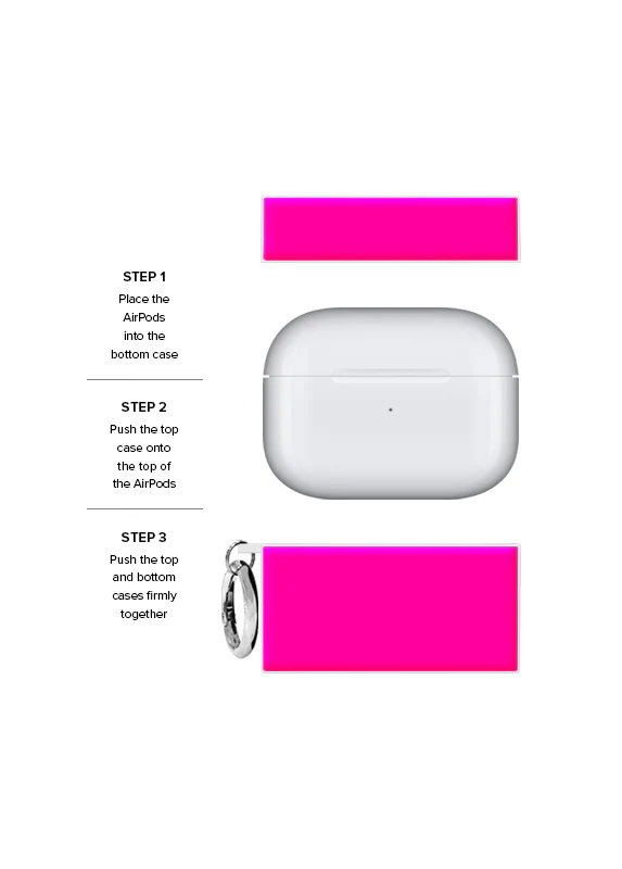SQUARE® Neon Pink AirPods Case - Image 20