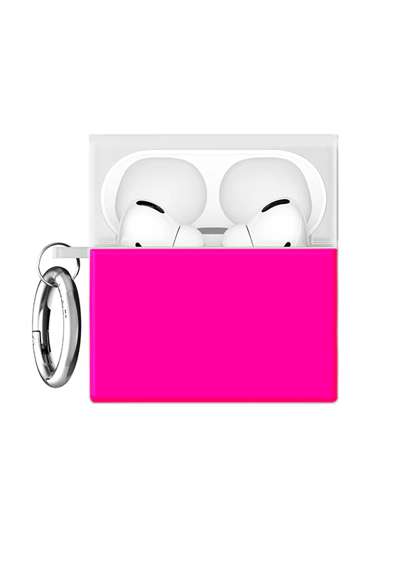 SQUARE® Neon Pink AirPods Case - Image 23