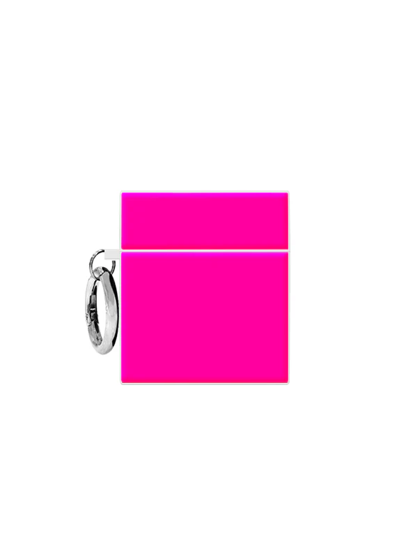 SQUARE® Neon Pink AirPods Case - Image 6