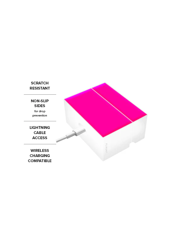 SQUARE® Neon Pink AirPods Case - Image 9
