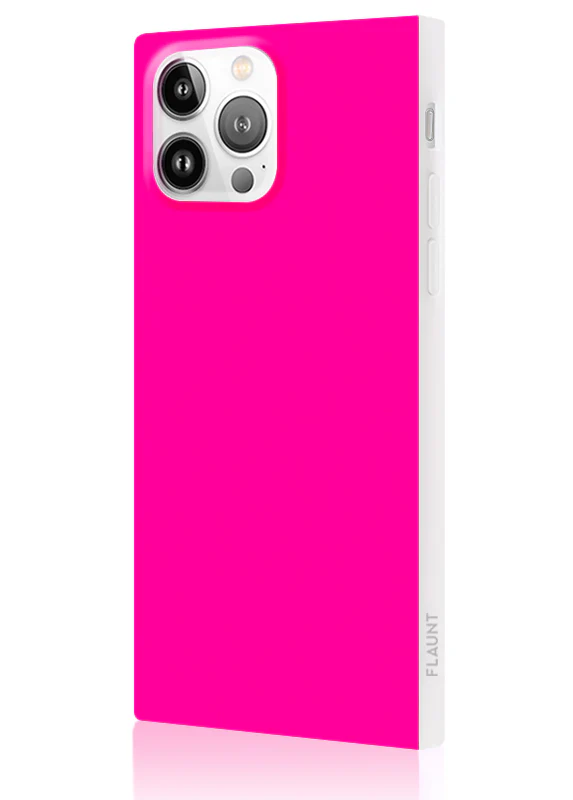 SQUARE® Neon Pink iPhone Case - Image 34