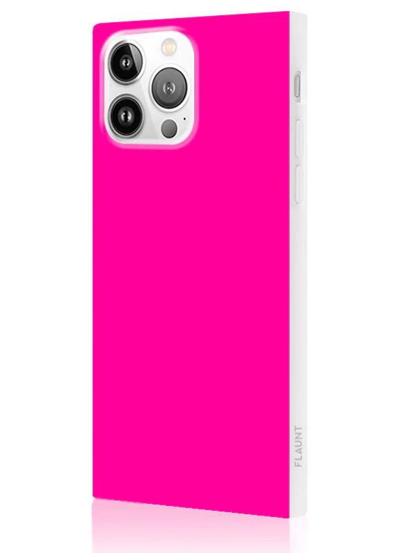 SQUARE® Neon Pink iPhone Case - Image 42