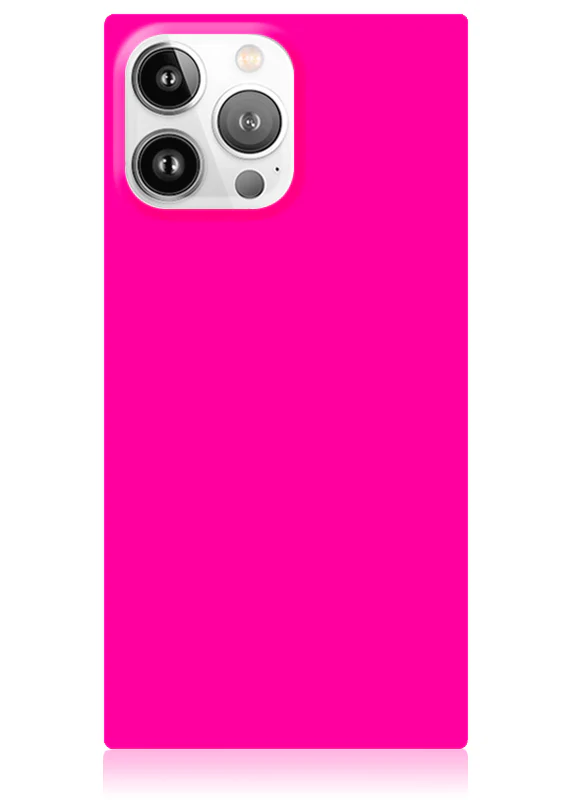 SQUARE® Neon Pink iPhone Case - Image 57
