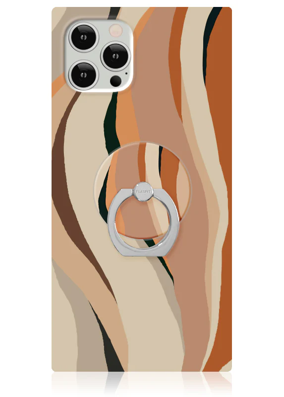 Neutral Print Adhesive Phone Ring Stand - Image 3