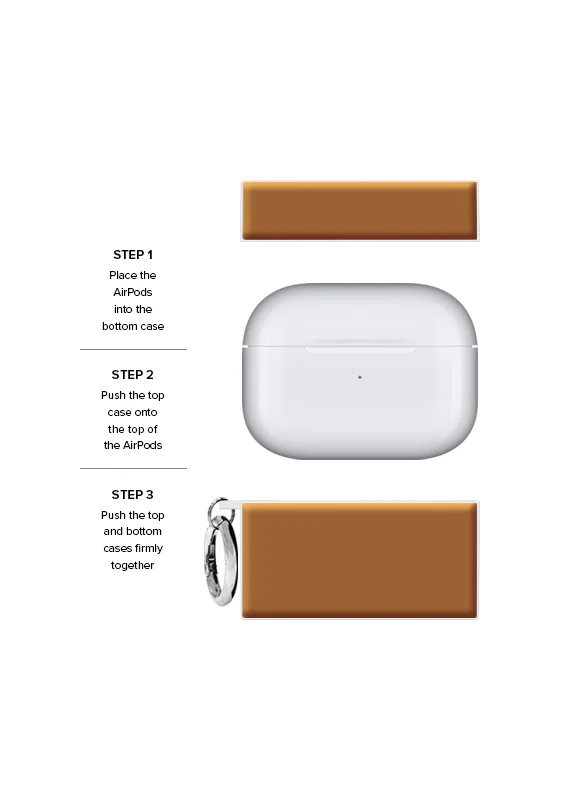 SQUARE® Nude Caramel AirPods Case - Image 10
