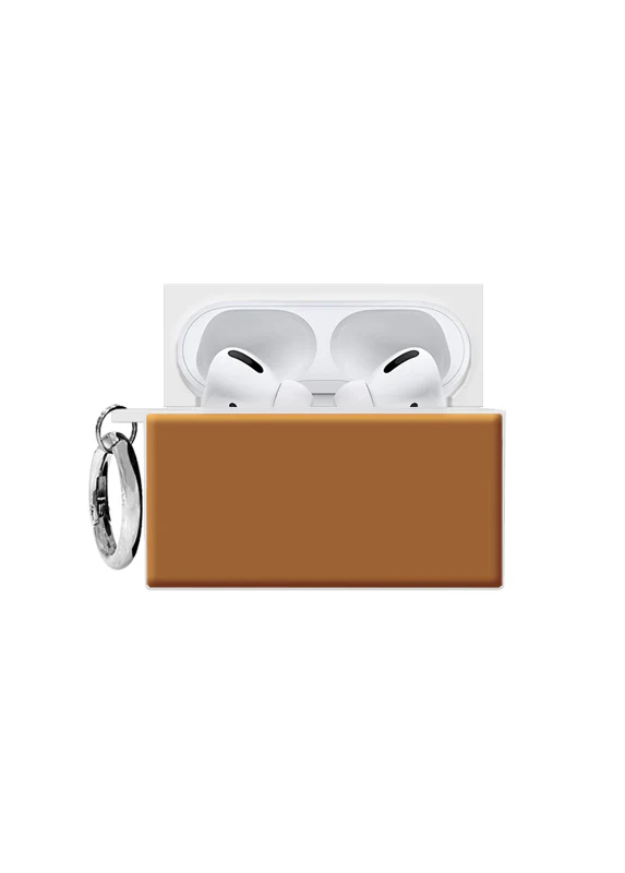 SQUARE® Nude Caramel AirPods Case - Image 17
