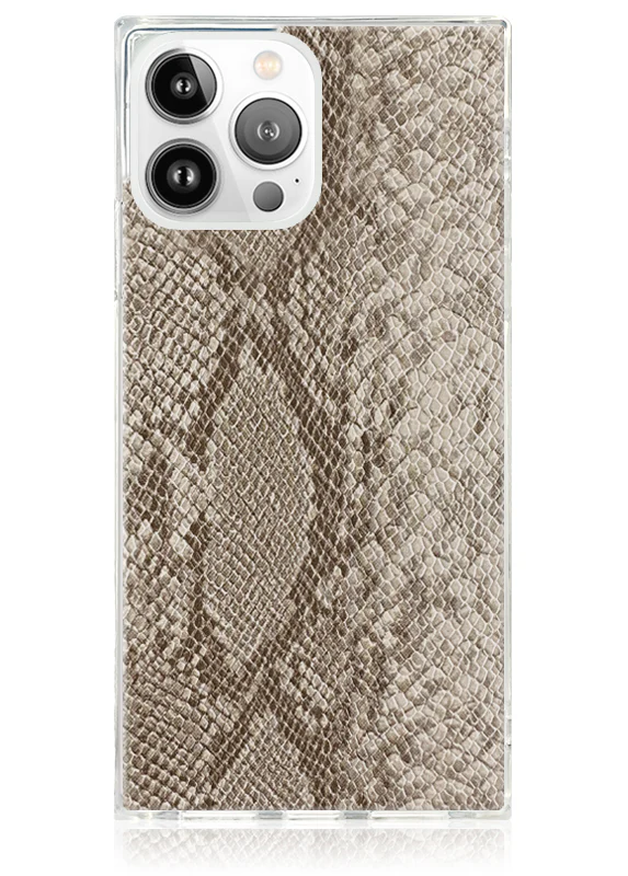 SQUARE® Nude Python Faux Leather iPhone Case - Image 19