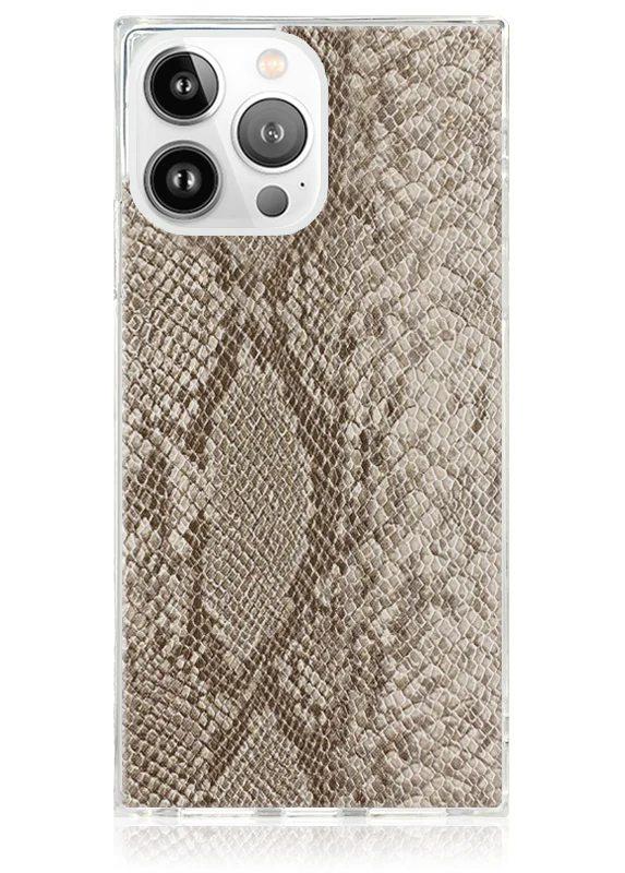SQUARE® Nude Python Faux Leather iPhone Case - Image 27