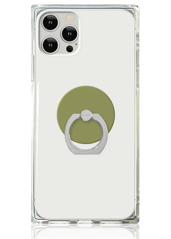 Olive Green Adhesive Phone Ring Stand - Image 2