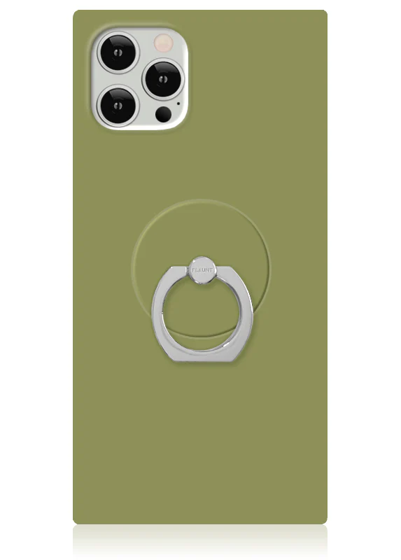 Olive Green Adhesive Phone Ring Stand - Image 3