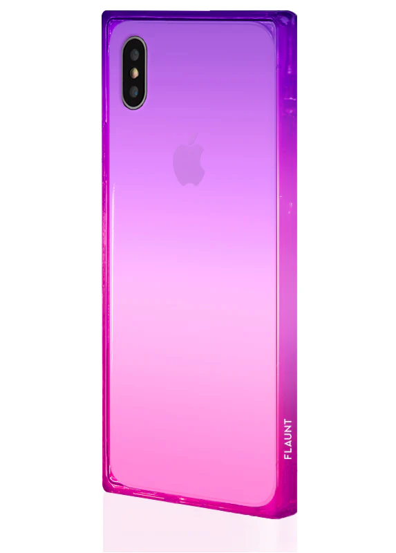 SQUARE® Pink Purple Clear Ombre iPhone Case - Image 10