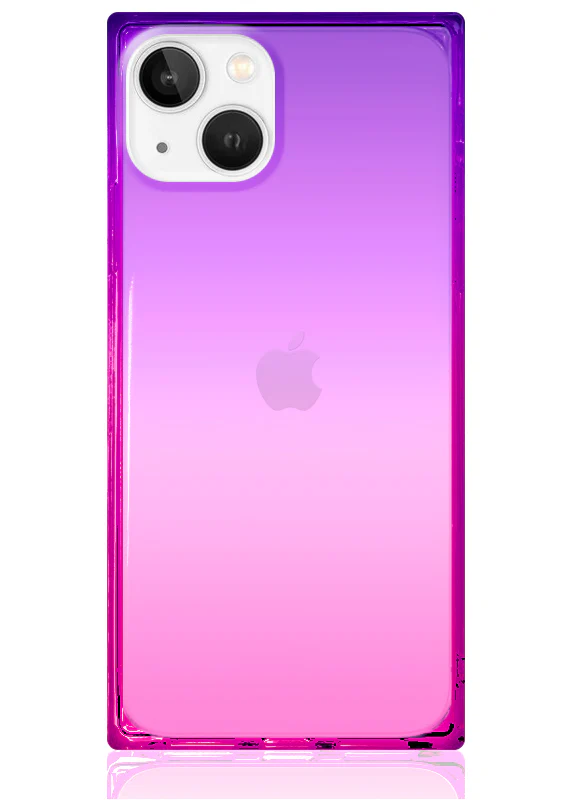 SQUARE® Pink Purple Clear Ombre iPhone Case - Image 23