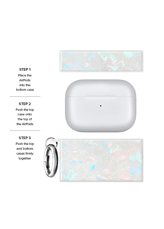 SQUARE® Opal Shell AirPods Case - Image 30