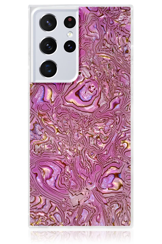 SQUARE® Pink Abalone Shell Galaxy Case