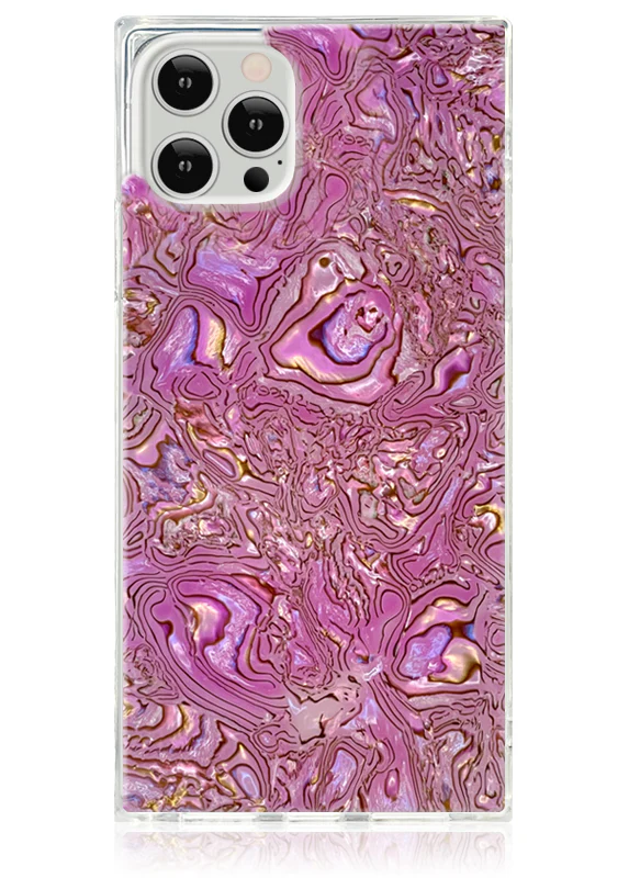 SQUARE® Pink Abalone Shell iPhone Case - Image 3