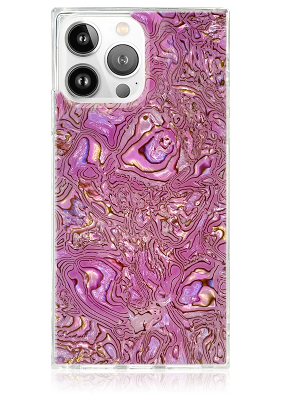 SQUARE® Pink Abalone Shell iPhone Case - Image 5