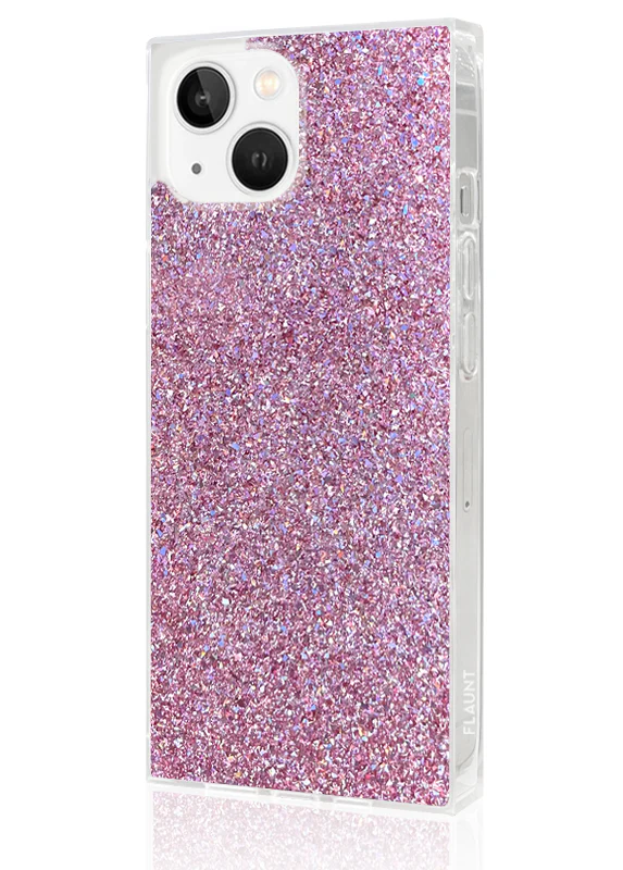 SQUARE® Pink Glitter iPhone Case - Image 10