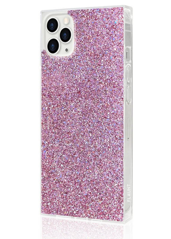 SQUARE® Pink Glitter iPhone Case - Image 20