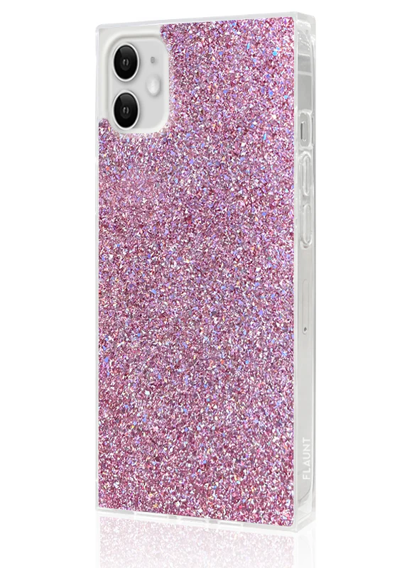 SQUARE® Pink Glitter iPhone Case - Image 24