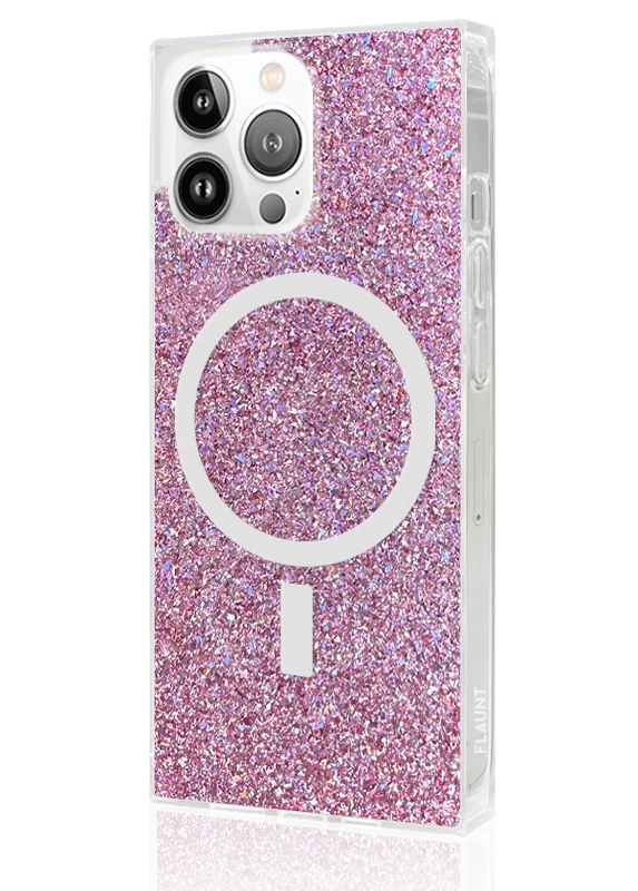 SQUARE® Pink Glitter iPhone Case - Image 26