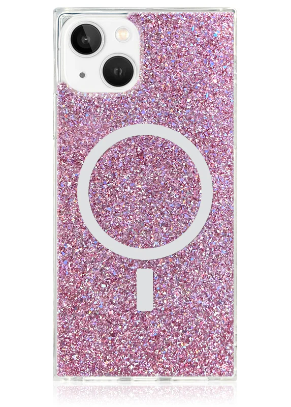 SQUARE® Pink Glitter iPhone Case - Image 31