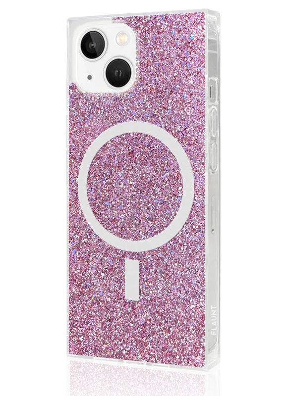 SQUARE® Pink Glitter iPhone Case - Image 38