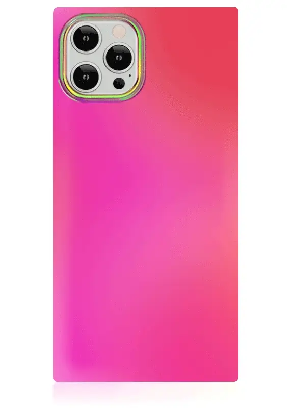 SQUARE® Pink Iridescent Satin iPhone Case - Image 3