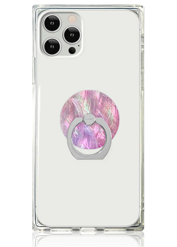 Pink Mother of Pearl Adhesive Phone Ring Stand - Image 2