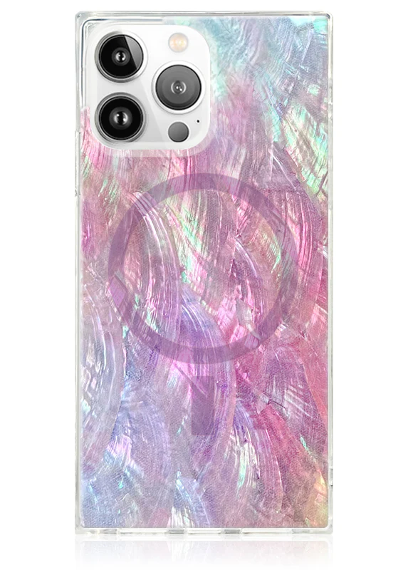SQUARE® Pink Mother of Pearl iPhone Case - Image 39