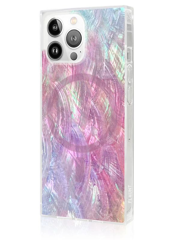 SQUARE® Pink Mother of Pearl iPhone Case - Image 40