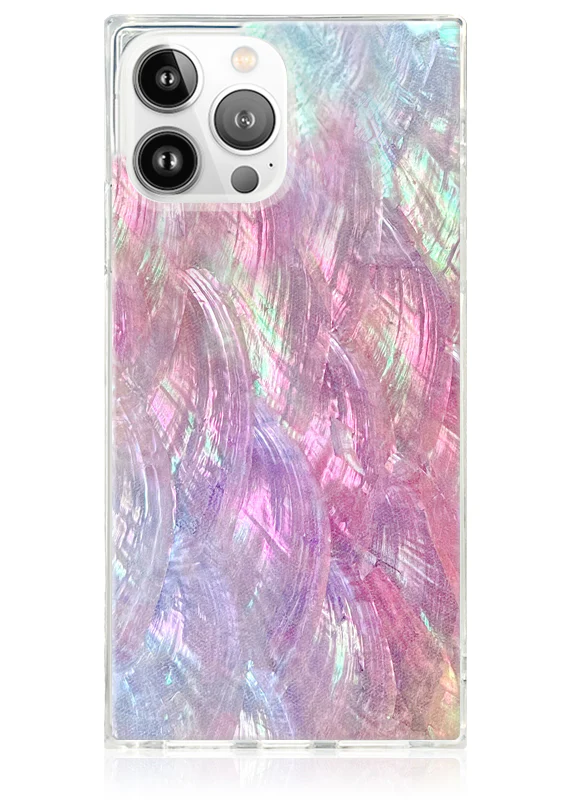 SQUARE® Pink Mother of Pearl iPhone Case - Image 7