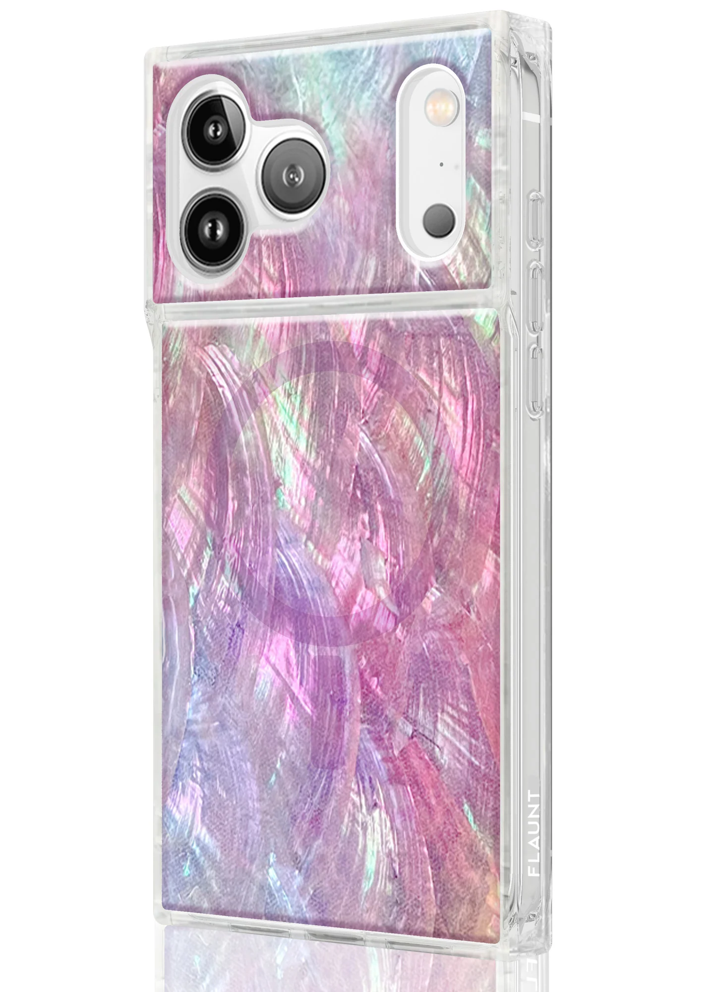 SQUARE® Pink Mother of Pearl iPhone Case - Image 74