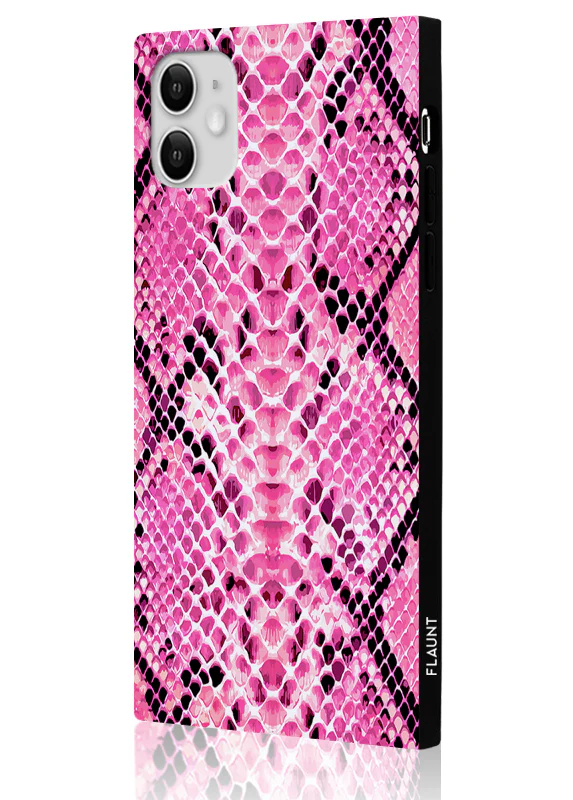 SQUARE® Pink Python iPhone Case - Image 12