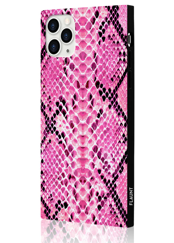 SQUARE® Pink Python iPhone Case - Image 14