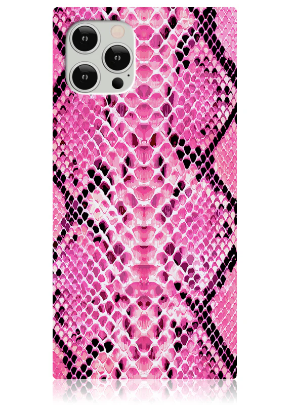 SQUARE® Pink Python iPhone Case - Image 17